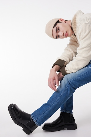Lee Slim Fit Dar Kesim Normal Bel Taşlamalı Mavi Esnek Luke Jean Denim Kot Pantolon L71911858 Gri Melanj