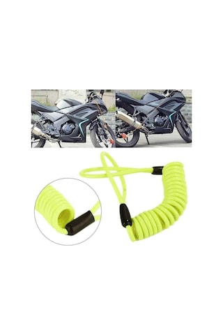 Motosiklet Disk Kilidi Güvenlikli Hatırlatma Kablosu 1 Metre 50 Cm 150cm Motor Bisiklet Kablosu