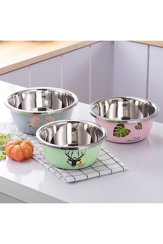 Sones 3 Adet / Set Sigang Paslanmaz Çelik Karikatür Kalınlaştırılmış Baharat Tankı Pişirme Yıkama Havzası