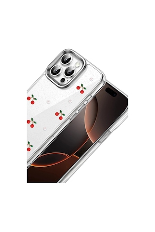 Newface - 854 - Apple iPhone Uyumlu 15 Pro Max Fiyonk Desenli Kapak - - Spt-gld - Desen 9 Diğer