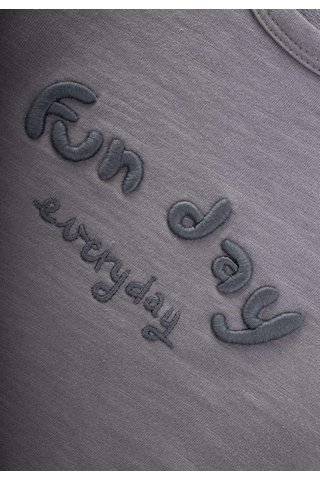 Cigit Nakışlı Erkek Çocuk Sweatshirt - Gri