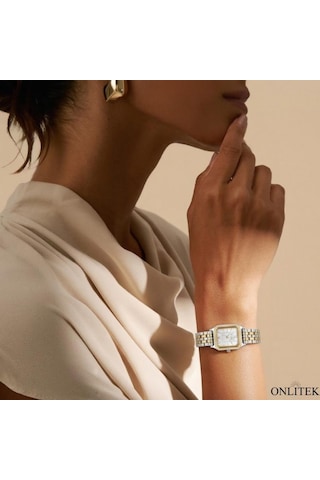 Elle El.1.10009-4 21 Mm Kadın Kol Saati Altın - Gümüş