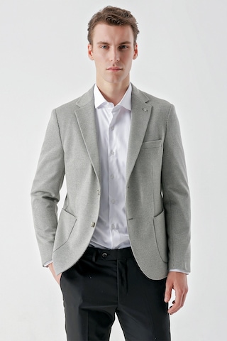 Morven Erkek Taş Örme Slim Fit Torba Cep Mono Yaka Spor Ceket 24ms002006870 Taş