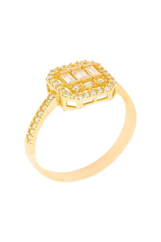 Cigold Taşlı Yüzük 14 Ayar Altın 2.33 Gr Oa-c11501029187 Renkli