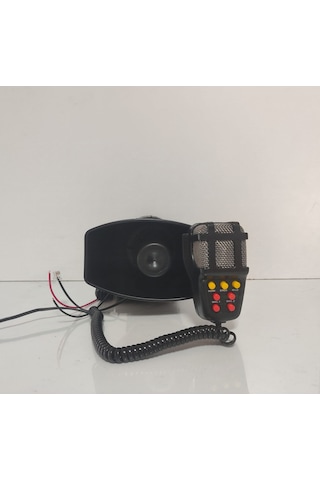 7 Ayrı Sesli Megafonlu Mikrofonlu Polis Siren 12v100w