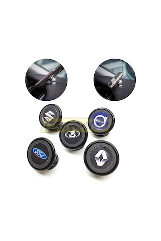 Siyah Mıknatıslı Metal Telefon Tutucu 001