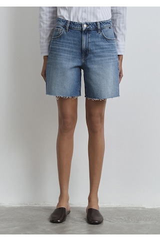 Mavi - Lidia Real Blue Puslu Koyu Mavi Jean Şort 1410145-89744 Koyu Mavi
