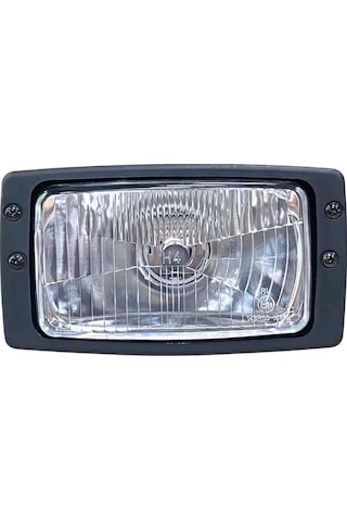 24v Far Dikdörtgen H4 Parksız Çerçeveli 182 102 Mm İş Makinası