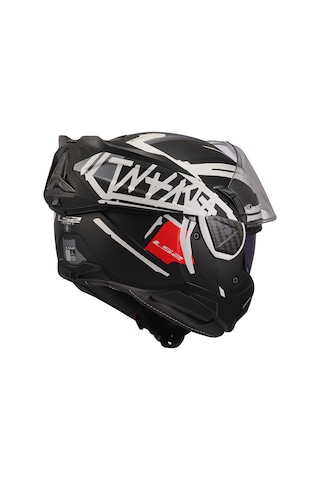 Ls2 Advant 2 Tape Mat Siyah-beyaz Kask Mat Siyah