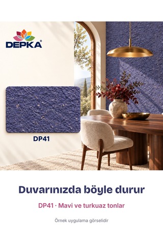 Depka Pamuk Sıva Dp41 2 Kg 7-8 M² İpek Sıva Alternatifi Isı Ve Ses Yalıtımlı Dekoratif Sıva