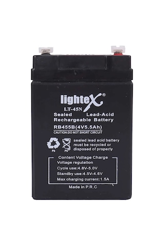 Lightex Lt-45 4v 5.5ah Işıldak Fener Aküsü