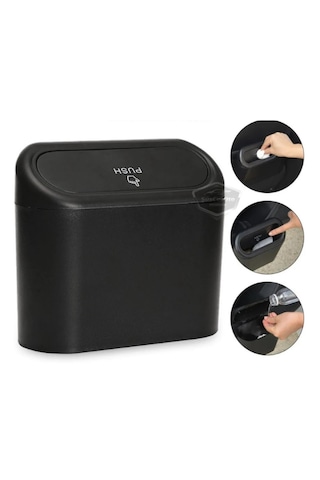 Ofis Ve Araç İçi Taşınabilir Portatif Çöp Kutusu