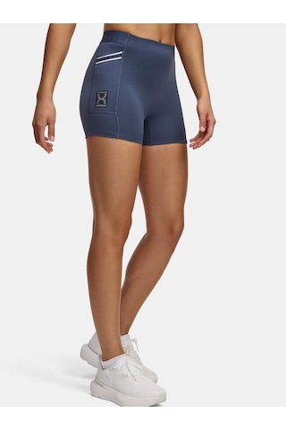 Ua Run 96 Shorts Koşu Taytı Mavi - Gri
