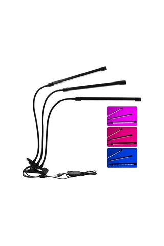 L6578-3 Klipsli Bitki Çiçek Etli Büyümek Işık Usb Tam Spektrum Çok Renkli Diğer