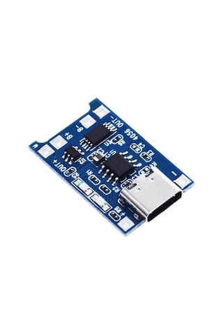 TP4056 Korumalı Type-C USB Girişli Şarj Modülü