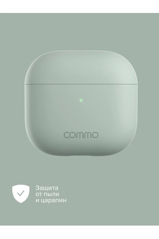 Commo İos Uyumlu Airpods 4 İçin Shield Case Kılıf, Gri-yeşil 326136506 Siyah