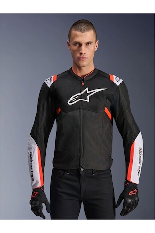 Alpinestars T-sps Air V2 Korumalı Motosiklet Montu Siyah Beyaz Kırmızı
