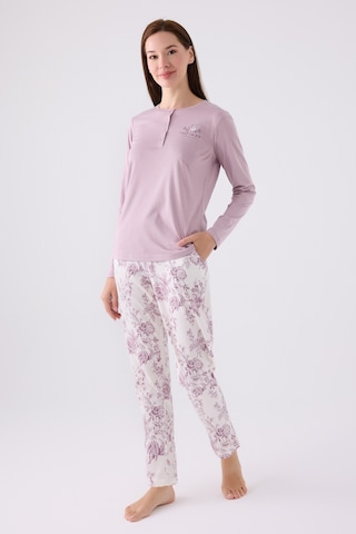 Arnetta 3119 Uzun Kol Kadın Pijama Takımı Lila