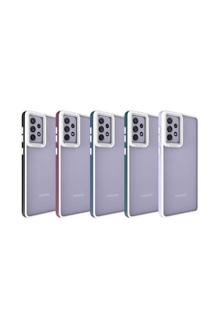Zore Galaxy Uyumlu A73 Kılıf Msra Mima Kapak - Koyu Yeşil Koyu Yeşil