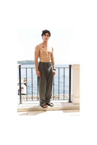 Mai Collection Geaohrid Füme Erkek Pantolon Füme