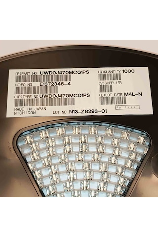 Uwd0j470mcq1ps 47mf 6.3v Nıchıcon Smd Kondansatör 200 Adet