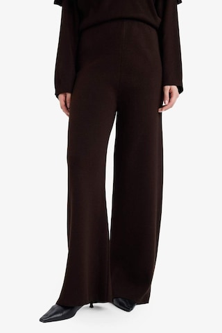 Defacto Wide Leg Triko Pantolon G7248ax25cwbn320 Kahve-bn320
