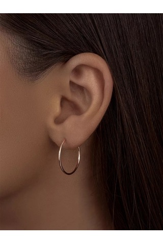 Veronika 925 Ayar Gümüş Klasik Balık Pabuç Küpeler 19467449 Altın