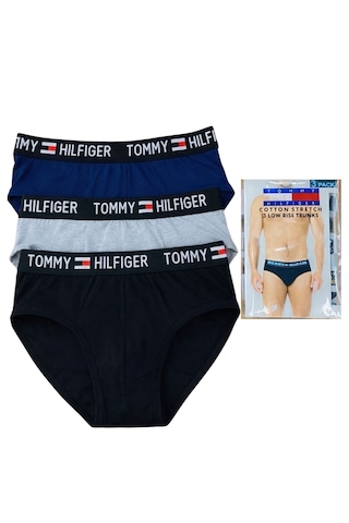 Tommy Hilfiger Erkke 3"lü Boxer Set Siyah - Gri - Lacivert