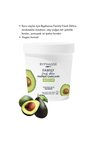 Byphasse Family Fresh Avokadolu Besleyici Saç Maskesi 250 ML