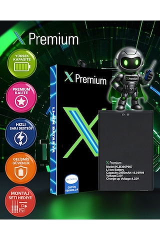 Xpremium Reeder P13 Blue Max Pro Lite 2022 Batarya Pil Süper Yüksek Kalite 3950 Mah