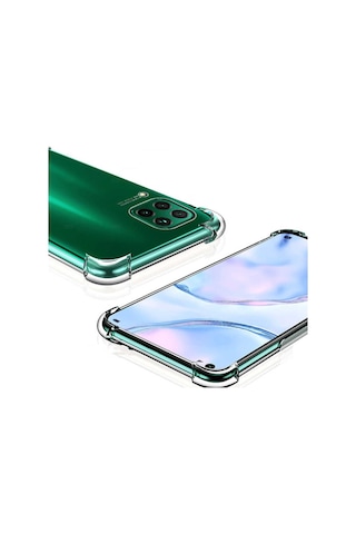Huawei P40 Lite Kılıf Şeffaf Nitro Anti Shock Kapak Renksiz