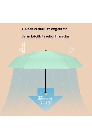 Mengtuo Bayan 8 Kemik Mini Yağmur İki Kullanımı Vinil Cep Kapsül Şemsiye Koyu Mavi Koyu Mavi