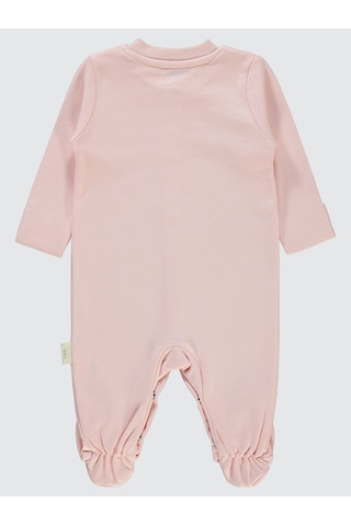Civil Baby Bebek Organik Patikli Tulum 0-3 Ay Pembe Pembe
