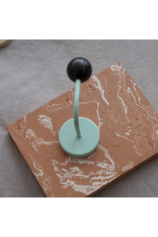 Fosenze Yeşil-kahverengi Renkli Manyetik Kanca: Mutfak/banyo/kapı Uygun, Delme Yok, Güçlü Tutma, Zımparasız Dekoratif Tasarım Açık Yeşil Kahve.