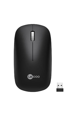 Lenovo Lecoo Ws214 2.4ghz Kablosuz 1200dpı Siyah Optik Mouse Belirtilmemiş