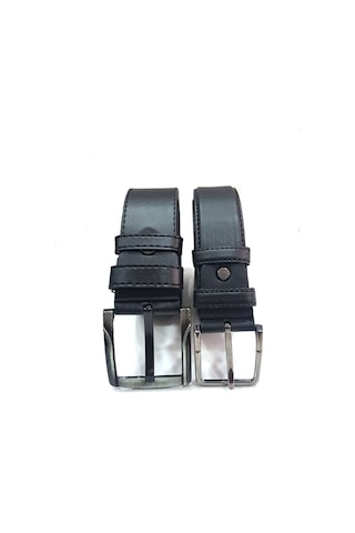 Mentor Regalo Erkek Kemer Siyah Spor Ve Siyah Klasik 68021