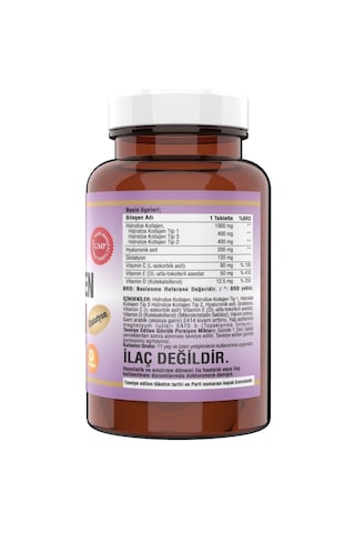 Ncs 90   Tablet Kollajen 1000 Mg Collagen Tip 1-2-3 Glutatyon Dvit