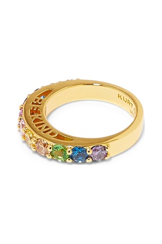 Be Kind Band Yüzük, Multicolor Kristalli Çok Renkli