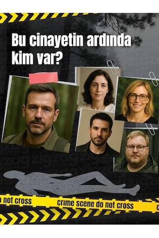 Mysterious Cases Ormanda Cinayet, Seri Katil Dosyası, Dedektif Kutu Oyunu, Cinayet Gizemi Temalı, 16+ Yaş, 1-5 Oyuncu