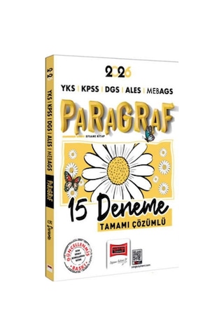 Yargı Yayınları 2026 Yks Kpss Dgs Ales Meb Ags Papatya Serisi Paragraf Tamamı Çözümlü 15 Deneme Yargı Yayınları 2026 Yks Kpss Dgs Ales Meb Ags Papatya Serisi Paragraf Tamamı Çözümlü 15 Deneme