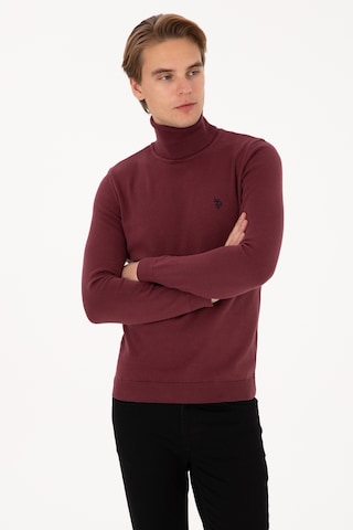 U.S. Polo Assn. U.s. Polo Assn. Erkek Plum Kazak /triko 50313640-vr177 New Plum
