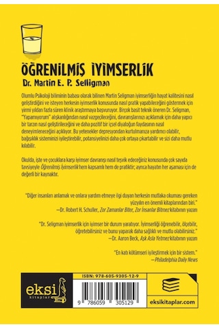 Öğrenilmiş İyimserlik - Martin E. P. Seligman - Eksi Kitaplar
