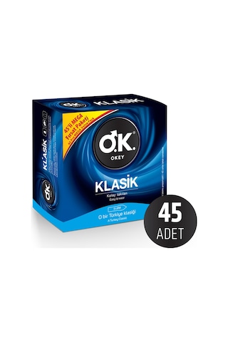 Okey Klasik Prezervatif 45'li
