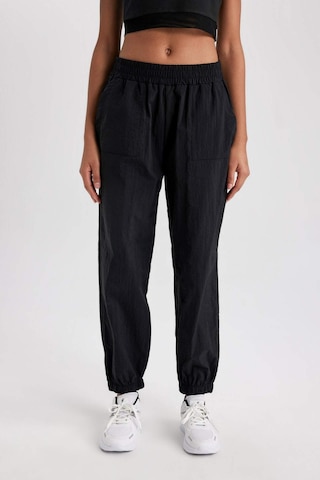 Defacto DeFactoFit Oversize Geniş Kalıp Beli Lastikli Paraşüt Jogger Eşofman Altı B9268AX23WNBK81 Siyah