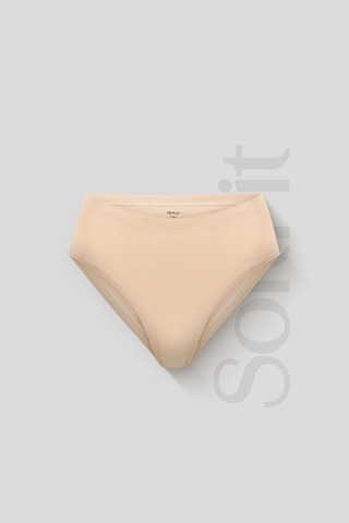 Auw Kadın Lastiksiz Pamuklu Modal Basic Slip Külot 6'lı - Softfit Beyaz,ten,siyah