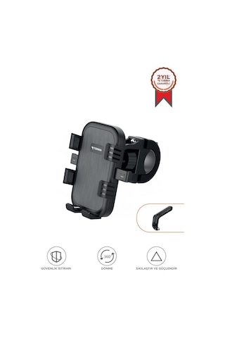 Telefon Tutucu 2si1 Arada Bisiklet Motosiklet Ve Scooter Telefon Tutacağı Jx067 Siyah Diğer