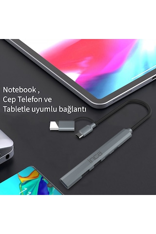 Inca Iutp-06tx Usb 3.0 & Type-c 3.1 Hub 1 X Usb 3.0 +2 X Usb+type