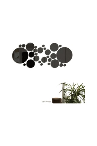 Yifomall 30'lu Altın Renkli Akrilik Yuvarlak Ayna Duvar Sticker Seti - Hafif, Kaldırılabilir, Çocuk Odası/banyo/gösterge Paneli Dekorasyonu, Dıy Uygun Altın