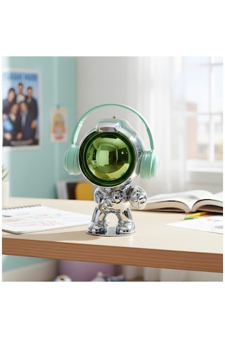 Dekoratif Astronot Heykelcik Reçine + Galvaniz Kaplama 1.