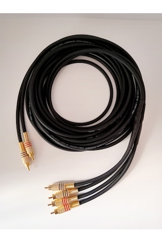 Amfi RCA Kablosu - El Yapım Bakır Parazit Yapmaz 2 Giriş 4 Çıkış